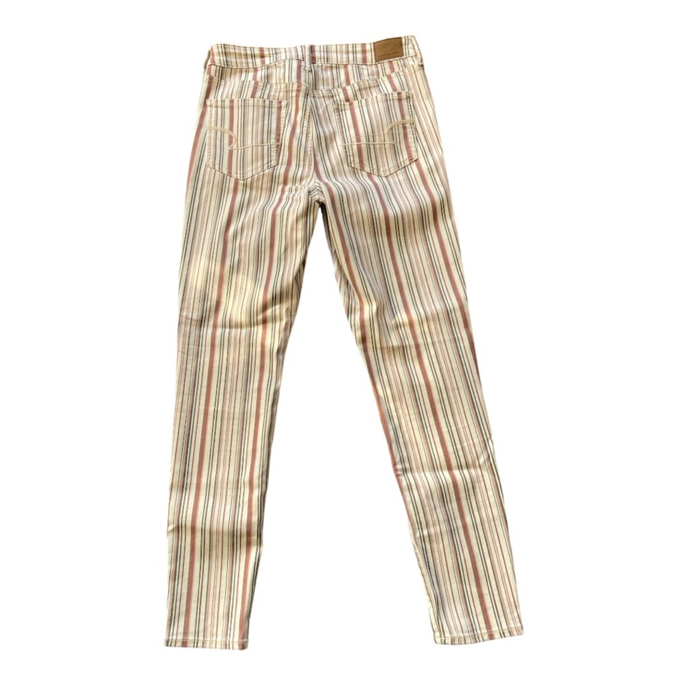 #007, American Eagle Next Level Stretch, striped, hi rise jegging - Picture 2 of 5